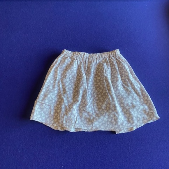 Grey And White Floral Print Skirt Girls Size Small - Picture 3 of 3